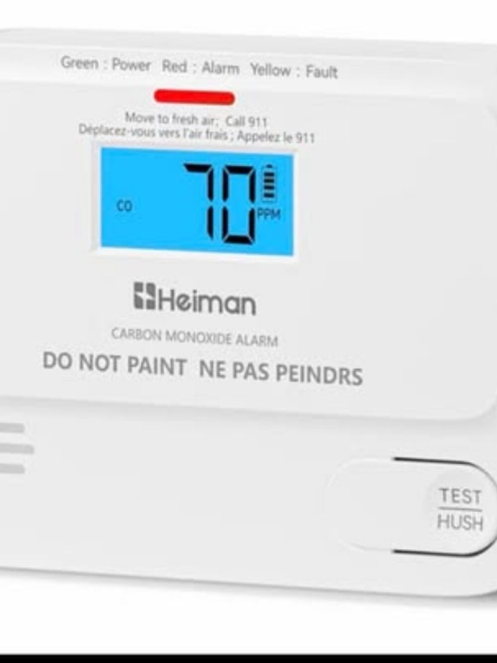 HEIMAN 735ESY Carbon Monoxide Detector Digital